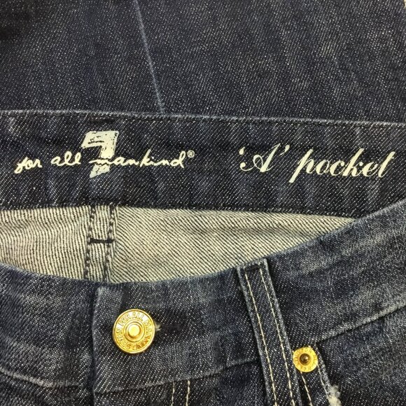 7 For All Mankind ‘A’ Pocket Womens 29x33 Flare Jeans - Picture 14 of 16